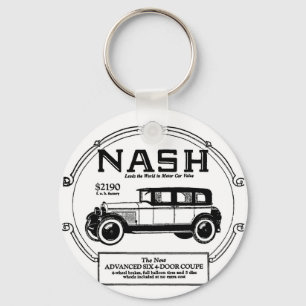 1925 Nash Automobile Advertisement Sleutelhanger