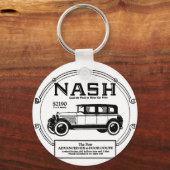 1925 Nash Automobile Advertisement Sleutelhanger (Voorkant)
