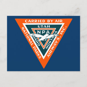 1925 National Parks Airways Briefkaart