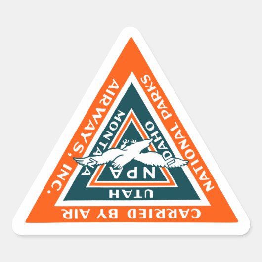1925 National Parks Airways Sticker (Voorkant)