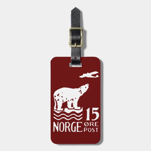 1925 Noors Polair Beer Bagagelabel (Voorkant verticaal)