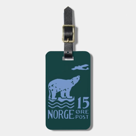 1925 Noors Polair Beer Bagagelabel (Voorkant verticaal)