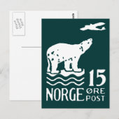1925 Noors Polair Beer Briefkaart (Voorkant / Achterkant)