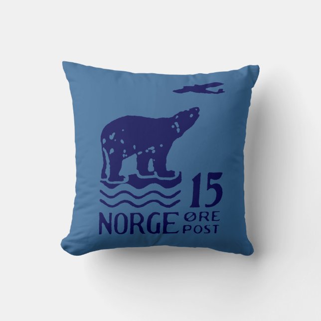 1925 Noors Polair Beer Kussen (Voorkant)