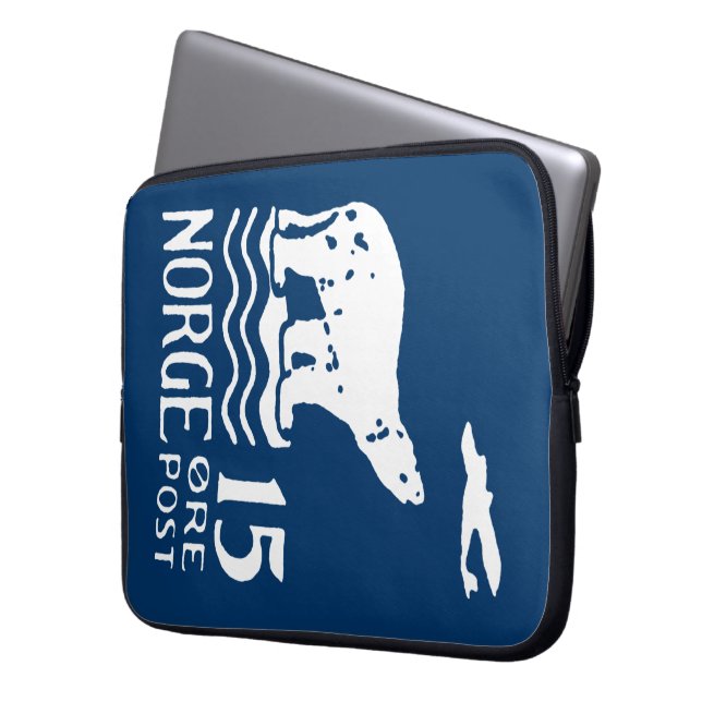 1925 Noors Polair Beer Laptop Sleeve (Voorkant Links)