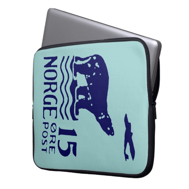 1925 Noors Polair Beer Laptop Sleeve (Voorkant Links)