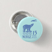 1925 Noors Polair Beer Ronde Button 3,2 Cm (Voorkant /achterkant)