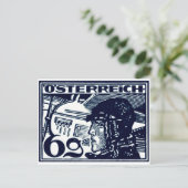 1925 Oostenrijkse luchtpost Briefkaart (Staand voorkant)