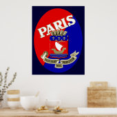 1925 Parijs Bagage-etiket Poster (Keuken)