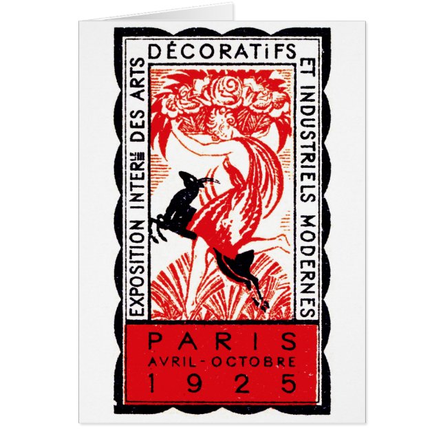 1925 Paris Art Deco Poster (Voorkant)