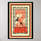 1925 Paris Deco Exhibition Ticket 13 x 19 Poster (Voorkant)