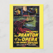 1925 Phantom of the Opera Advertisement Retro Briefkaart (Voorkant)