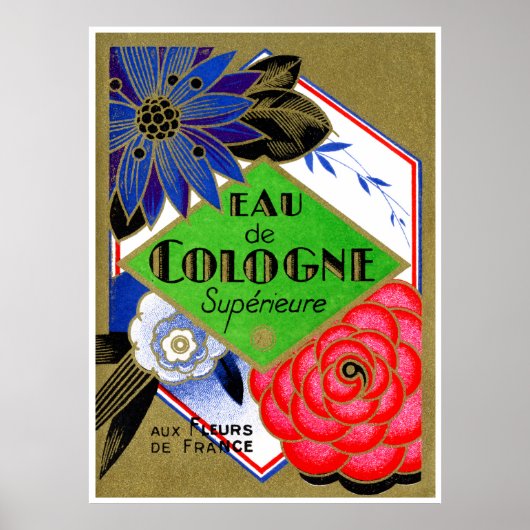 1925 Superieure Flowers of France parfum Poster (Voorkant)