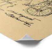 1925  Tricycle Patent Art-afdrukken Poster (Hoek)