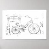 1925  Tricycle Patent Art-afdrukken Poster (Voorkant)