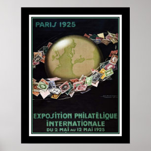 1925 Uitleg Parijs Poster