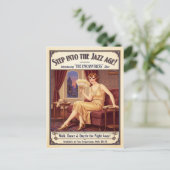 1925 Vintage Bevallige Schoenen Flapper Reclame Briefkaart (Staand voorkant)