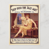 1925 Vintage Bevallige Schoenen Flapper Reclame Briefkaart (Voorkant)