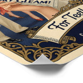 1925 Vintage Ivory Gleam Toothpaste Advertising Poster (Hoek)