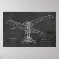 1925 Vintage voor het trekken van helikopters voor