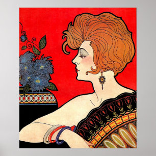 1925 vrouw poster