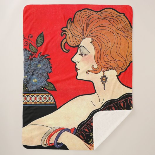 1925 vrouw sherpa deken (Voorkant)