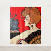 1925 vrouwelijke print wandkleed (Voorkant)
