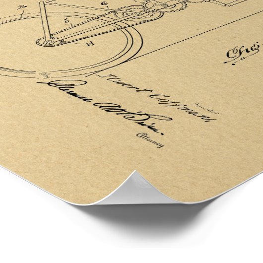 1926  fietsvelocipede-patentkunst poster (Hoek)