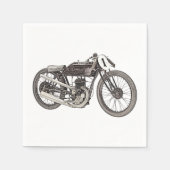 1926 Garelli Italiaanse Racing Motorfiets Tekening Servetten (Voorkant)
