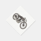 1926 Garelli Italiaanse Racing Motorfiets Tekening Servetten (Hoek)