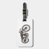 1926 Garelli-racemotorfiets Bagagelabel (Voorkant verticaal)