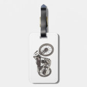 1926 Garelli-racemotorfiets Bagagelabel (Achterkant verticaal)