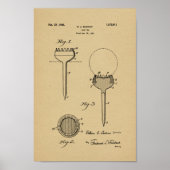 1926  Golf Ball T-shirt Patent Art Print (Voorkant)