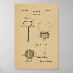 1926  Golf Ball T-shirt Patent Art Print