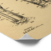 1926 Golf Club Caddy Bag Design Patent Art Print (Hoek)