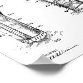 1926 Golf Club Caddy Bag Design Patent Art Print (Hoek)