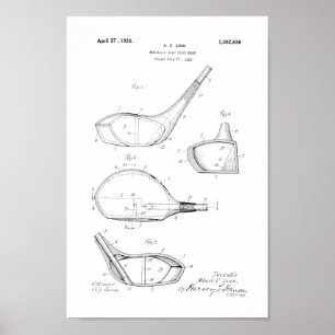 1926  Golf Club Head Patent Art Print