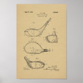 1926  Golf Club Patent Art Print (Voorkant)