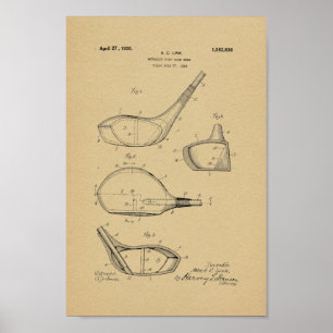 1926  Golf Club Patent Art Print