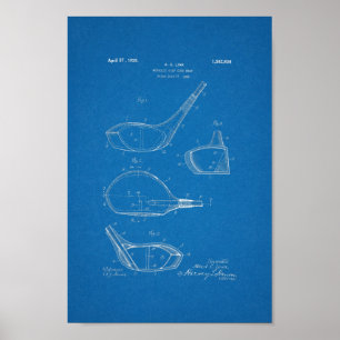 1926  Golf Club Patent Blueprint Art Print