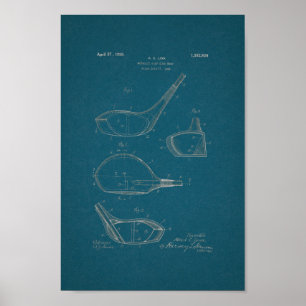 1926  Golf Club Patent Blueprint Art Print