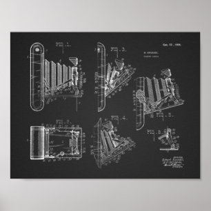 1926 Het vouwen Kunsttekentekening van het Kunstpa Poster