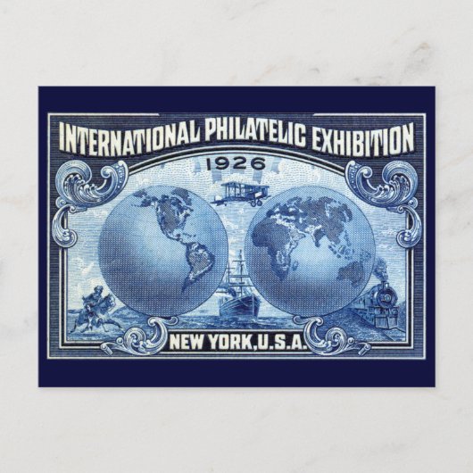 1926 International Philatelic Expo New York Briefkaart (Voorkant)
