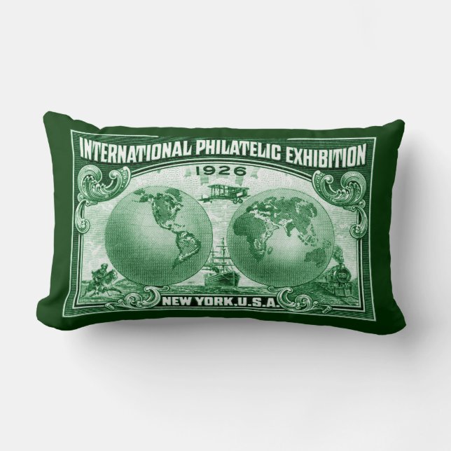 1926 International Philatelic Expo New York Kussen (Voorkant)