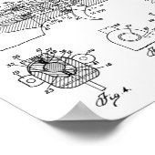 1926 Pistool Kunsttekentekening  Poster (Hoek)