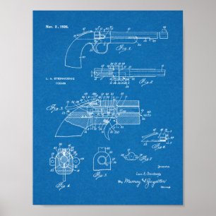 1926  Pistool Kunsttekentekening  Poster