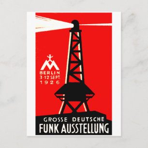1926 Radio + Omroep Poster Briefkaart