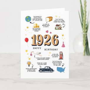 1926 Verjaardag Kaart voor opa