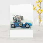 1927 35C Raceauto Kaart (Gele Bloem)