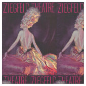 1927 Afdruk van het Ziegfeld Theater-programma Stof (Close Up)